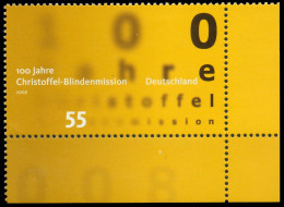 BRD BUND 2008 Nr 2664 Postfrisch ECKE-URE X3606B6 - Unused Stamps