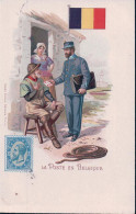 La Poste En Belgique, Facteur, Timbre Et Armoirie, Litho (928) - Poste & Postini