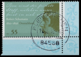 BRD BUND 2010 Nr 2797 Zentrisch Gestempelt ECKE-URE X36B532 - Used Stamps
