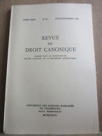 Revue De Droit Canonique Tome XXXV N2 3 06 09 Université De Strasbourg - Non Classés