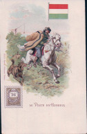 La Poste En Hongrie, Facteur, Timbre Et Armoirie, Litho (943) - Poste & Postini