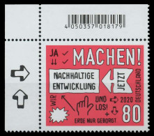 BRD BUND 2020 Nr 3525 Postfrisch ECKE-OLI SED2F82 - Unused Stamps