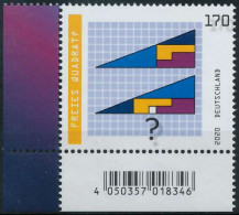 BRD BUND 2020 Nr 3537 Postfrisch ECKE-ULI SED348A - Unused Stamps