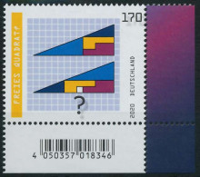 BRD BUND 2020 Nr 3537 Postfrisch ECKE-URE SED347E - Unused Stamps