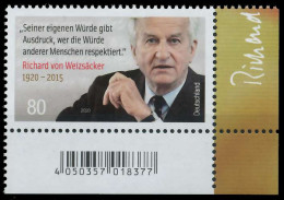 BRD BUND 2020 Nr 3539 Postfrisch ECKE-URE SED356A - Unused Stamps
