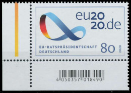BRD BUND 2020 Nr 3554 Postfrisch ECKE-ULI SED360E - Unused Stamps