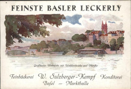 11113824 Basel_BS Grossbasel Wettsteinbruecke Muenster Basler Leckerly - Autres & Non Classés