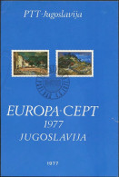Yougoslavie - Jugoslawien - Yugoslavia Document 1977 Y&T N°DP1573 à 1574 - Michel N°PD1684 à 1685 (o) - EUROPA - Covers & Documents