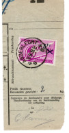 Fragment Bulletin D'expedition, Obliterations Centrale Nettes, ANDERLECHT 4 - Usati