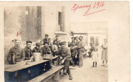 Epernay Carte Photo Soldats En 1914 Militaria - Epernay