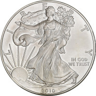 États-Unis, 1 Dollar, 1 Oz, Silver Eagle, 2010, Philadelphie, Argent, SPL - Zilver
