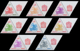 MONACO PORTOMARKEN Nr 67ZfRe-74ZfRe Postfrisch X3BA596 - Portomarken