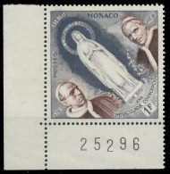 MONACO 1958 Nr 590 Postfrisch ECKE-ULI X3BA6DE - Ongebruikt