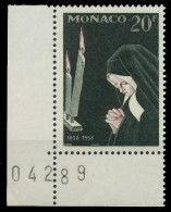 MONACO 1958 Nr 597 Postfrisch ECKE-ULI X3BA722 - Neufs