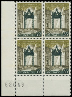 MONACO 1958 Nr 598 Postfrisch VIERERBLOCK ECKE-ULI X3BA73E - Unused Stamps