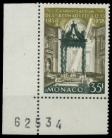 MONACO 1958 Nr 598 Postfrisch ECKE-ULI X3BA75E - Unused Stamps