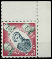 MONACO 1958 Nr 599 Postfrisch ECKE-ORE X3BA7EA - Unused Stamps