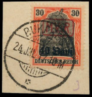 BES. 1WK D-MV RUMÄNIEN Nr 3 Zentrisch Gestempelt Briefstück X42D53E - Occupazione 1914 – 18