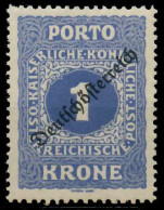 ÖSTERREICH PORTOMARKEN 1919 Nr 72 Postfrisch X74295A - Taxe