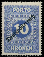 ÖSTERREICH PORTOMARKEN 1919 Nr 74 Postfrisch X742962 - Strafport