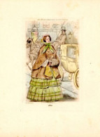 POINTE SECHE EN COULEUR DE BOUTET DEBUT 20ème MODES FEMININES 1852 - Sonstige & Ohne Zuordnung