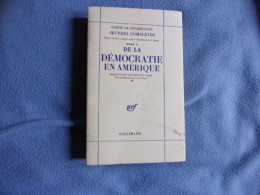 Oeuvres Complètes- 1 De La Démocratie En Amérique - Other & Unclassified