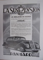 COMPOSITION 20ème 28 Mai 1938 PUBLICITE VOITURE PANHARD - Autres & Non Classés