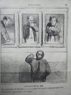 LITHOGRAPHIE DE CHAM 19è EXPOSITION DE 1869 LES DEPUTES - Autres & Non Classés