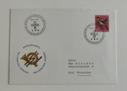 Red Cross, Persia Red Lion And Sun (Iran) , Red Crescent, Switzerland, Helvetia,1969, FDC - Other & Unclassified
