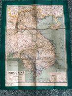World Maps Old-viet Nam Indo-china-physique Politique Before 1945-1 Pcs Rare - Carte Topografiche