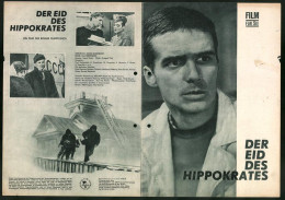 Filmprogramm Film Für Sie Nr. 98 /66, Der Eid Des Hippokrates, Paul Butkewitsch, A. Sawjalowa, Regie: Ada Neretnieze  - Zeitschriften
