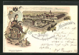 Lithographie Heilbronn A. N., Industrie- Gewerbe Und Kunst-Ausstellung 1897, Ganzsache Württemberg, PP11 D11 /05  - Expositions