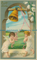 R006855 Greeting Postcard. Easter Wishes. Angels Ringing A Bell - Monde
