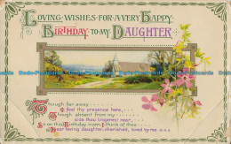 R006035 Greeting Postcard. Loving Wishes For A Very Happy Birthday To My Daughte - Monde