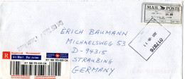 L78919 - Canada - 2001 - $10.05 SFS A R-LpBf BURLINGTON ON -> Deutschland, M Kanad Stpl "Cut Off Time" - Storia Postale