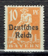 Série Courante Surchargée "Deutsches Reich" : Laboureur - Unused Stamps