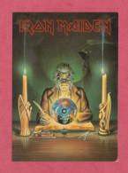 Iron Maiden-Eddy Chrystal Ball- Heavy Metal Band- Standard Size, Divided Back, New. Ed. Reflex Marketing Ltd N°322. - Musique Et Musiciens