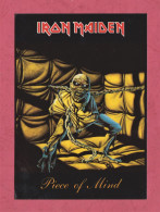 Iron Maiden-Piece Of Mind. Heavy Metal Band-  Standard Size, Divided Back, New. Ed. Reflex Marketing Ltd N°150. - Musique Et Musiciens