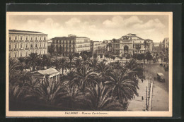 Cartolina Palermo, Piazza Castelnuovo  - Palermo