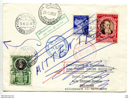 V Giro Aereo Di Sicilia - Aerogramma Dal Vaticano - Unused Stamps