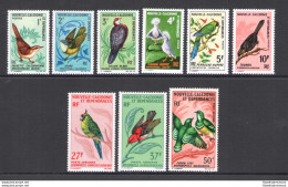 1966-68 Nouvelle Caledonie - Catalogo Yvert N. 345-50 + Posta Aerea N. 88-90 - Uccelli - 9 Valori MNH** - Otros & Sin Clasificación