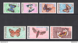 1967-68 Nouvelle Caledonie - Catalogo Yvert N. 341-44 + Posta Aerea N. 92-94 - Farfalle - 7 Valori - MNH** - Mariposas