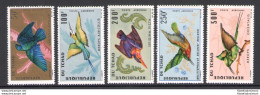 1966-67 Tchad Repubblica - Catalogo Yvert Posta Aerea N. 30-34 - Uccelli - 5 Valori - MNH** - Sonstige & Ohne Zuordnung