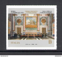 2019 Italia - Repubblica - 90 Anniversario Patti Lateranensi - Emissione Congiunta Con Vaticano - MNH** - Emisiones Comunes