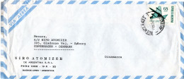 L78923 - Argentinien - 1968 - 68P Luftpost EF A LpBf BUENOS AIRES -> Daenemark - Lettres & Documents