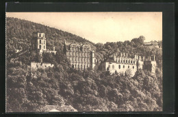 AK Heidelberg, Schloss V. D. Hirschgasse Gesehen  - Heidelberg