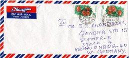 L78924 - Indien - 1986 - 2@3,25Rp Tomaten A LpBf MADRAS -> Westdeutschland - Cartas & Documentos