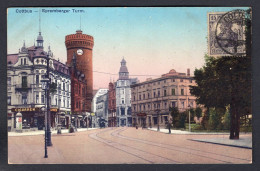 Germany COTTBUS 1920 Spremberger Turm, Street View. Mailed To USA. Old Postcard  (h2692) - Cottbus
