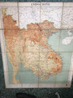 Maps Old-viet Nam Indo-china-kouei Tcheou Before 1937-38-1 Pcs Very Rare - Carte Topografiche
