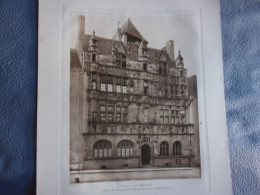 Planche 1910 PARAY LE MONIAL HOTEL DE VILLE ANCIENNE MAISON DE PIERRE JOYET - Kunst